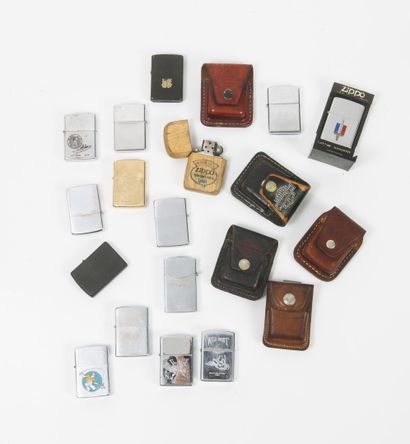 20 Zippo lighters.

Some in cases.

State...