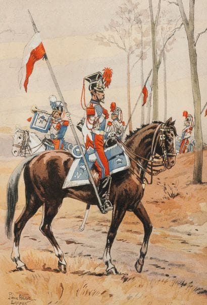 Pierre Albert LEROUX (1890-1959)
Lancers...