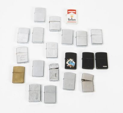 20 Zippo lighters.

State of use, oxidations.

No...