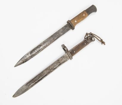 Two bayonets:

- one of the Mauser type....