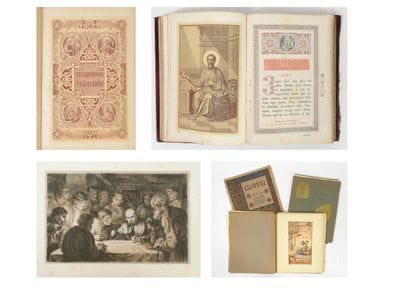 Lot comprenant :
- Work in Cyrillic alphabet.

One...