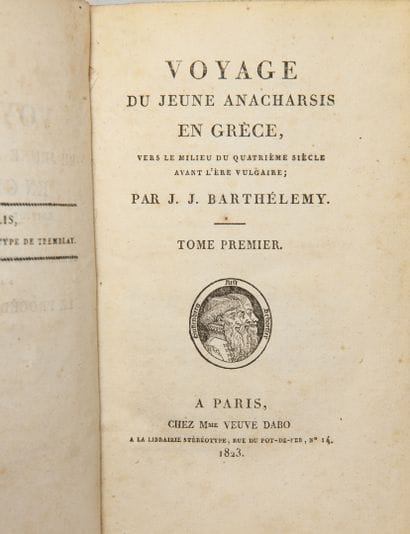 Lot comprenant :
- BARTHELEMY.

Voyage du...