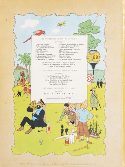 HERGÉ (1907-1983)
Lot of ten albums including...