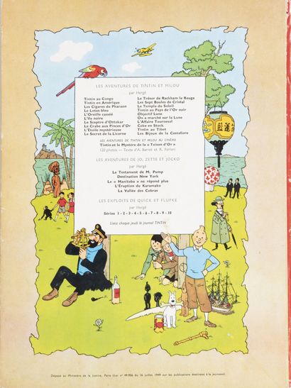 HERGÉ (1907-1983)
Lot of ten albums including...