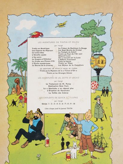 HERGÉ (1907-1983)
Lot of ten albums including:...