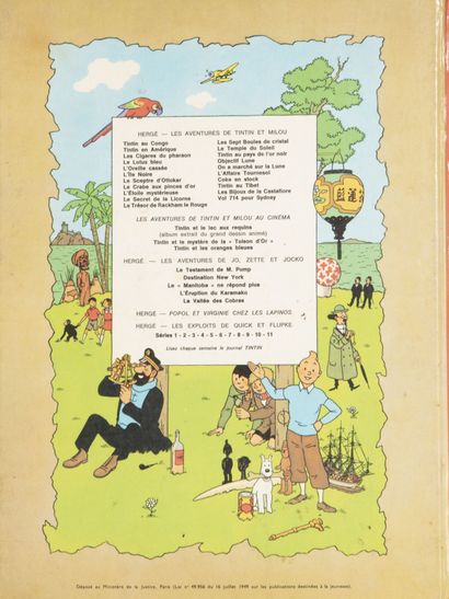HERGÉ (1907-1983)
Lot of ten albums including...