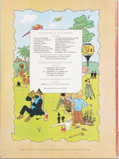 HERGÉ (1907-1983)
Lot of ten albums including...