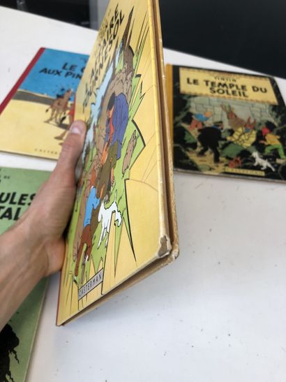 HERGÉ (1907-1983)
Lot of four albums including:...