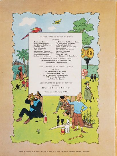 HERGÉ (1907-1983)
Lot of ten albums including:...