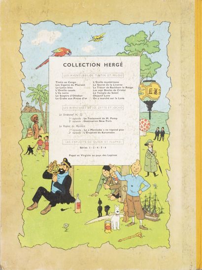 HERGÉ (1907-1983)
Lot of four albums including:...