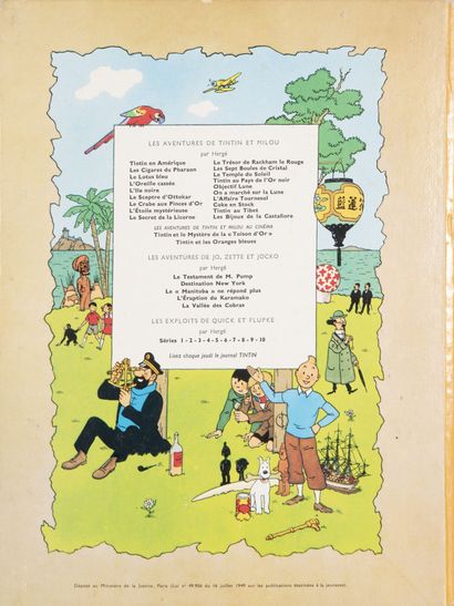 HERGÉ (1907-1983)
Lot of ten albums including:...