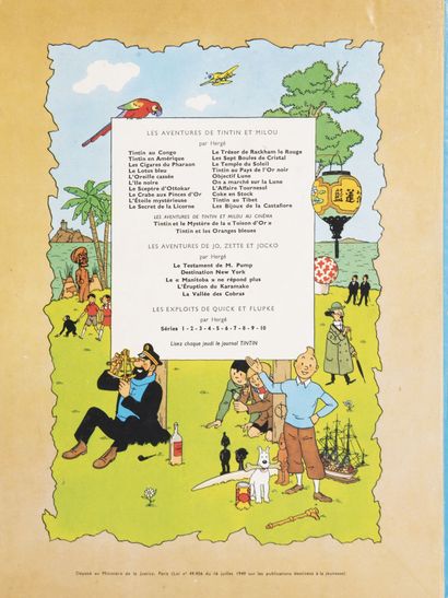 HERGÉ (1907-1983)
Lot of ten albums including...