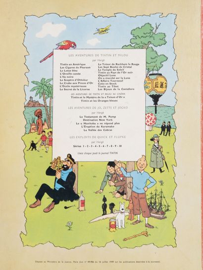 HERGÉ (1907-1983)
Lot of ten albums including:...