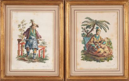 D'APRÈS JEAN PILLEMENT (1728-1808)
Chinois...