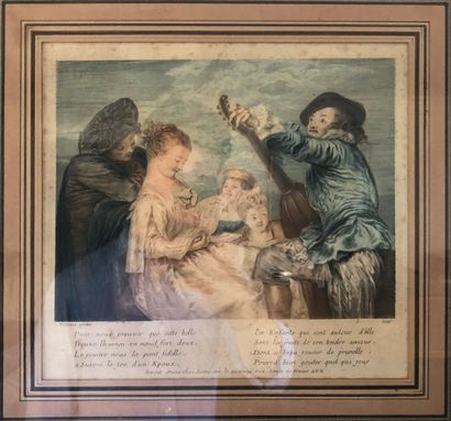 D'après Jean-Antoine WATTEAU (1684-1721)
-...
