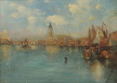 Dans le goût de Félix ZIEM
Vue de Venise,...