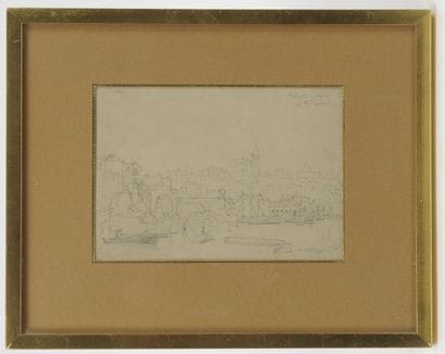 Lot de quatre dessins du XIXème siècle :...