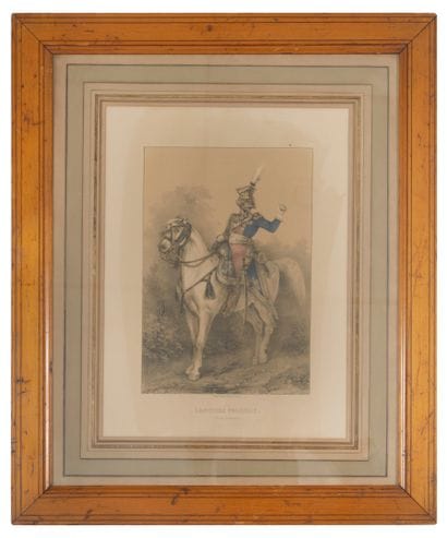 Lot de 7 gravures sur le thème : Militaria....