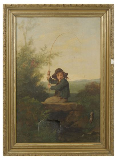 Ecole du XIXème siècle
Jeune pêcheur, mauvaise...