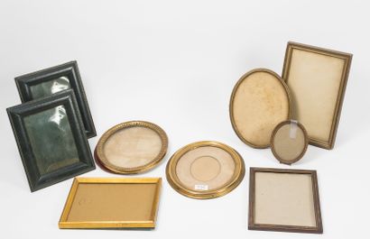 Lot de cadres pour photos en bois naturel...