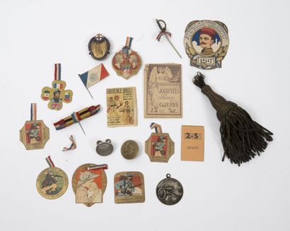 PREMIÈRE GUERRE MONDIALE
Petit lot de souvenirs...