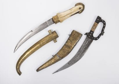 MAROC, XXème siècle
Koumia dagger.

Spurred...
