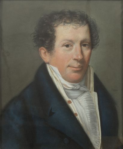 École française du XIXème siècle. 
Portrait...