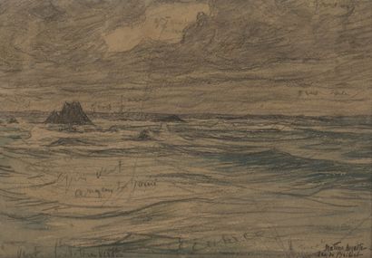 Auguste MATISSE (1866-1931)
Marine, étude.

Crayon...