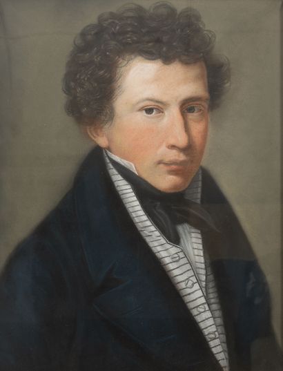 ECOLE FRANCAISE DU XIXeme SIECLE.
Portrait...