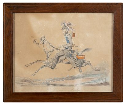 Lot de cinq estampes

- D'après Carl VERNET...