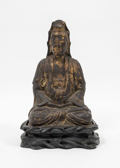 CHINE, fin du XVIIIème-début du XIXème siècle.
Boddhisatva...