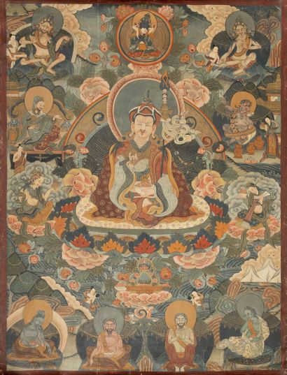 TIBET, XIXème-XXème siècles
Two Tanka :

-...