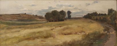 César PATTEIN (1850-1931)
Landscape of Sommier....