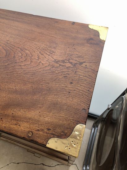 
Marine chest of drawers in stained and exotic...