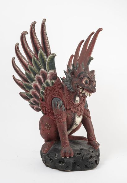 Bali, Indonésie
Polychrome wooden dragon...