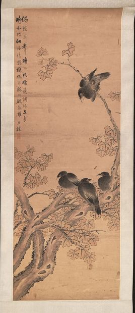 CHINE, XIXème-XXème siècles
Lot of three...