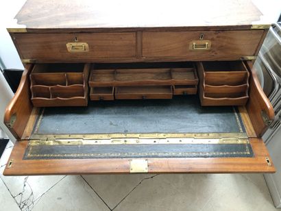 
Marine chest of drawers in stained and exotic...