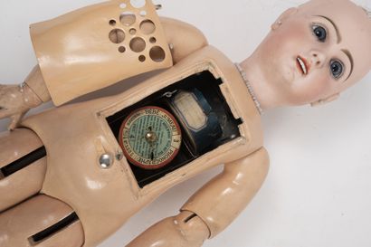JUMEAU
Phonograph doll.

Porcelain head marked...