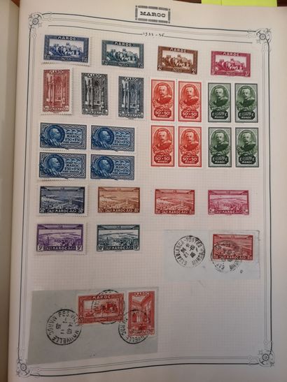 TOUS PAYS
Set of stamps, contained in 3 albums...