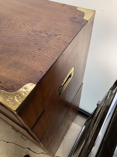 
Marine chest of drawers in stained and exotic...