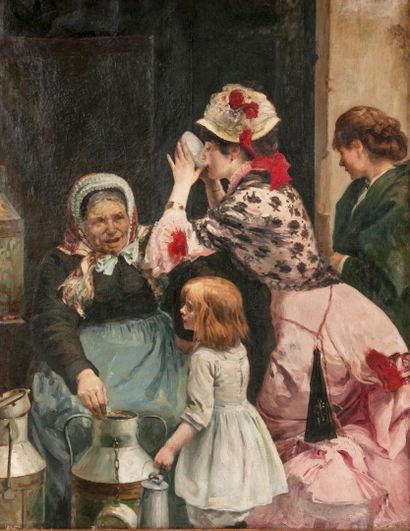 PAUL RENOUARD (1845-1924)
The milkmaid. About...