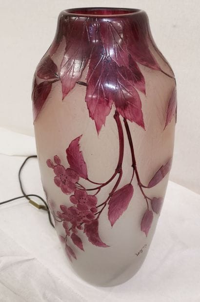 LEGRAS

Tapered vase with flat bottom and...