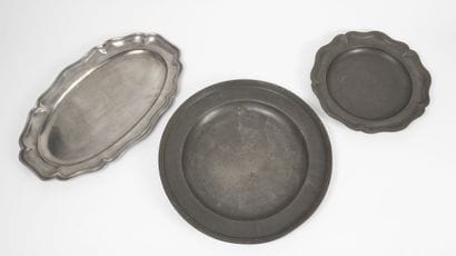 EUROPE, XVIIIème-XIXème siècles
Lot of pewter...