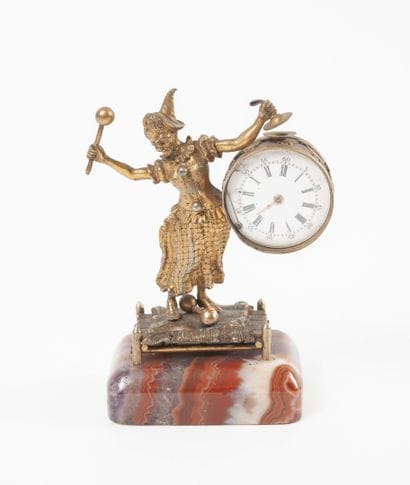 Début du XXème siècle
Gilt metal clock in...