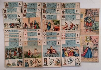 Quatre Jeux de cartes :

- un de Tarot divinatoire...