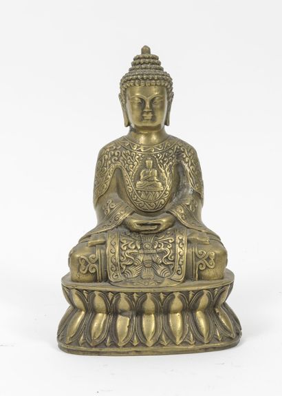 BIRMANIE ou CHINE, XXème siècle
Buddha. 

Three...