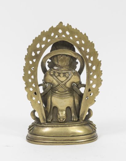 TIBET
Mahakala wearing a skull crown, seated...