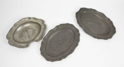 EUROPE, XVIIIème-XIXème siècles
Lot of pewter...