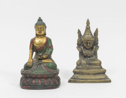 BIRMANIE ou CHINE, XXème siècle
Buddha. 

Three...