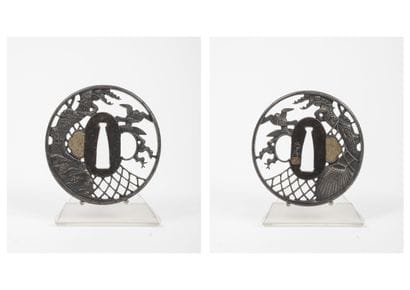 JAPON, fin du XIXème siècle
Tsuba Maru Gata...